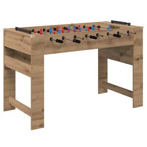 vidaXL Honkbaltafel Artisan Eik 125 x 60,5 x 80 cm Bewerkt hout