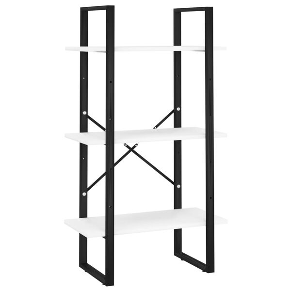 vidaXL Opbergrek 60x30x105 cm bewerkt hout wit