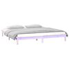 vidaXL Bedframe LED massief hout 200x200 cm