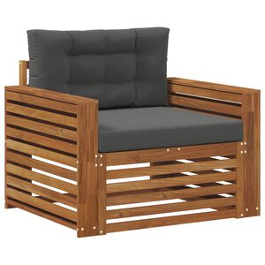 vidaXL Tuinbank Massief Acaciahout en Polyester