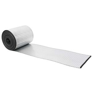 vidaxl Gazonrand 5 m x 10 cm Gegalvaniseerd staal zilver