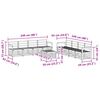 vidaXL Sofa-Sets 9 pcs Naturel Massief Acaciahout