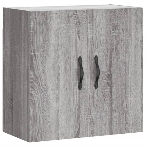 vidaXL Wandkast 60x31x60 cm bewerkt hout grijs sonoma eikenkleurig