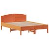 vidaXL Bedframe zonder matras massief grenenhout wasbruin 140x200 cm