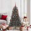 vidaXL Kunstkerstboom met 150 LED Groen 150 cm PVC en Plastic en Staal