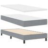 vidaXL Boxspringbed met matras Lichtgrijs 90 x 190 cm Stof
