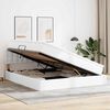 vidaXL Opslag bed met matras met matras Puur Wit 160 x 200 cm Nep Leer