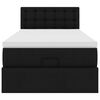 vidaXL Ottomaanse bed met matras 90x200cm kunstleer zwart