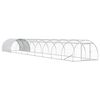 vidaXL Kippenhok zilver 1000 x 150 x 100 cm Gegalvaniseerd staal