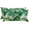 vidaXL Kussensloop 2 pcs HEERLEN Bladpatroon 40 x 80 cm Polyester