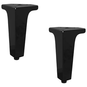 vidaXL Meubelpoten 2 st Zwart 54,1 x 54,1 x 100 mm IJzer