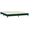 vidaXL Boxspring zonder matras fluweel donkergroen 180x210 cm