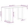 vidaXL Bartafel rechthoekig 200x80x102 cm massief eikenhout lichtbruin