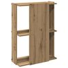 vidaXL Boekenkast 3-laags 60x30x80 cm bewerkt hout artisanaal eiken