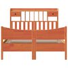 vidaXL Bedframe zonder matras massief grenenhout wasbruin 160x200 cm