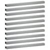vidaXL Afdekprofiel voor tuinafboording 10 st 100 x 6 x 5 cm