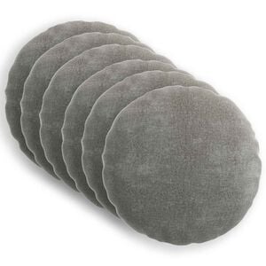 vidaXL Kussensloop 6 st HEERLEN Donkergrijs &Oslash; 50 cm Chenille Stof