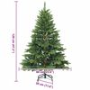 vidaXL Kunstkerstboom met 150 LED met standaard Groen 120 cm PE en PVC