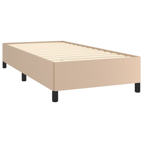 vidaXL Bedframe kunstleer cappuccinokleurig 80x200 cm