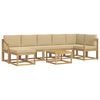vidaXL Buiten bankenset 8 st Wit en Beige Polyester