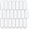 vidaXL Veer Tegel 10 pcs Wit Grijs 30 x 30 cm Polyurethaan en PET