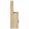 vidaXL Hoge kast met lade Sonoma Eiken 40 x 40,5 x 135 cm Bewerkt hout