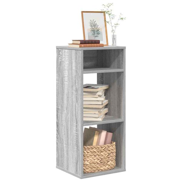 vidaXL Boekenkast 34x31x80 cm bewerkt hout grijs sonoma eikenkleurig