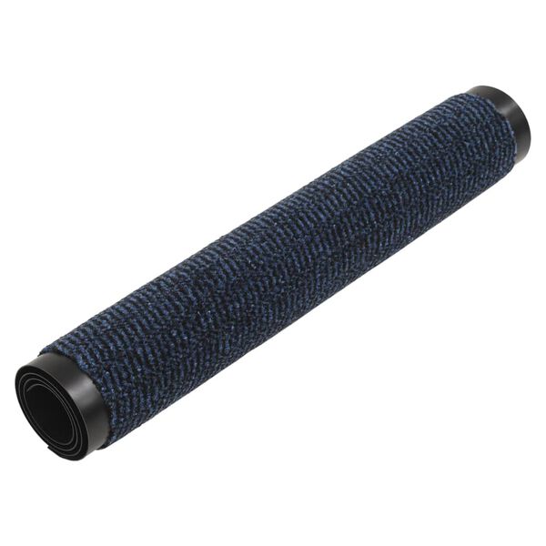 vidaXL Deurmat getuft 60x150 cm blauw