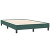 vidaXL Boxspring met matras en LED fluweel donkergroen 120x210 cm