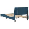 vidaXL Bedframe met LED zonder matras "Hanko" fluweel blauw 100x200 cm