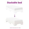 vidaXL Bedframe zonder matras stapelbaar 90x190 cm massief hout wit