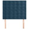 vidaXL Hoofdbord donkerblauw 80x5x118/128 cm fluweel