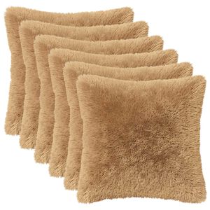 vidaXL Kussen met kussen HEERLEN 2 st Taupe PV Fleece