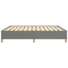 vidaXL Bedframe zonder matras stof donkergrijs 180x200 cm