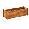vidaXL Plantenbak verhoogd 76x27,6x25 cm acaciahout