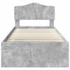 vidaXL Bedframe Concerte Grijs 100 x 200 cm Massief grenenhout