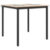 vidaXL Eettafel Naturel 80 x 80 x 75 cm Massief grenenhout