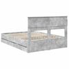 vidaXL Bedframe met lade Beton Grijs 140 x 200 cm Ingenieurshout