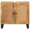 vidaXL Badkamer wastafelkast Bruin 62 x 33 x 58 cm Massief Mango Hout