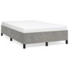 vidaXL Bedframe zonder matras 120x200 cm fluweel lichtgrijs