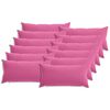 vidaXL Kussensloop 12 pcs HEERLEN Roze 40 x 80 cm Polyester