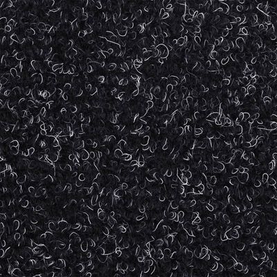 vidaXL Trapmatten zelfklevend 56x17x3 cm naaldvilt zwart 15 st