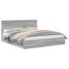 vidaXL Opslag bed met lade Grijs Sonoma 180 x 200 cm Bewerkt hout
