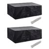 vidaXL Tuinmeubelhoezen 2 st 8 ogen 200x160x70 cm
