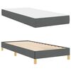 vidaXL Boxspringbed met matras Donkergrijs 100 x 200 cm Stof