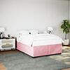 vidaXL Bedframe fluweel roze 140x190 cm