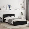 vidaXL Bedframe met hoofdeinde zwart 120x190 cm