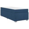 vidaXL Bedframe met matras Blauw 100 x 200 cm Stof