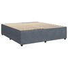 vidaXL Boxspring met matras fluweel donkergrijs 200x200 cm