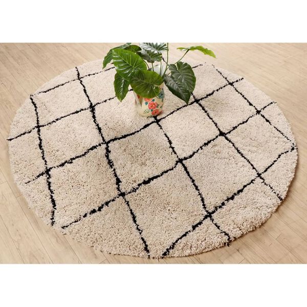 Dutch Lifestyle Vloerkleed Berlin Sanft rond 200 cm beige